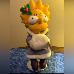 Lisa Simpson Plush 12” 2003 Winter Outfit - New with tags and stand